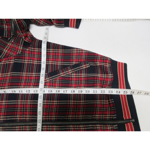 Zara 90s ska punk style tartan plaid bomber jacket - Picture 10 of 12